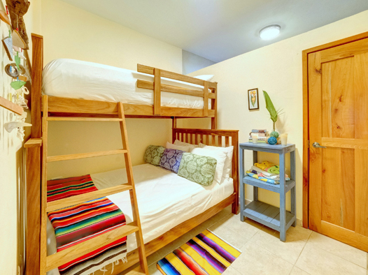 bunkbeds in a vacation rental in yelapa, mexico