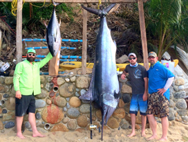 large fish caught when sport fishing in mexico