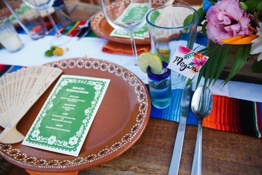 beautiful mexican place settings