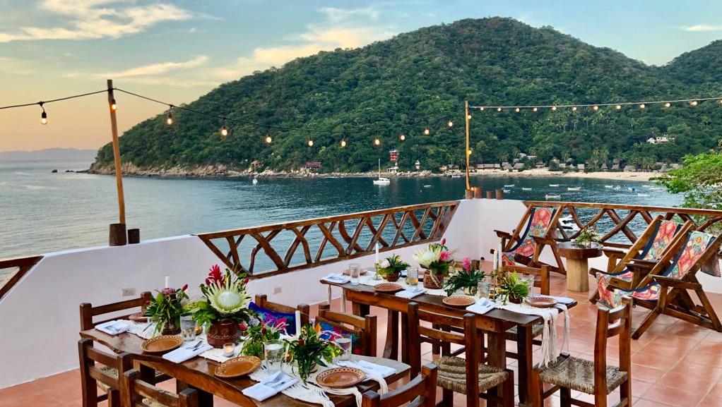 outdoor wedding and event space in Yelapa, Mexico